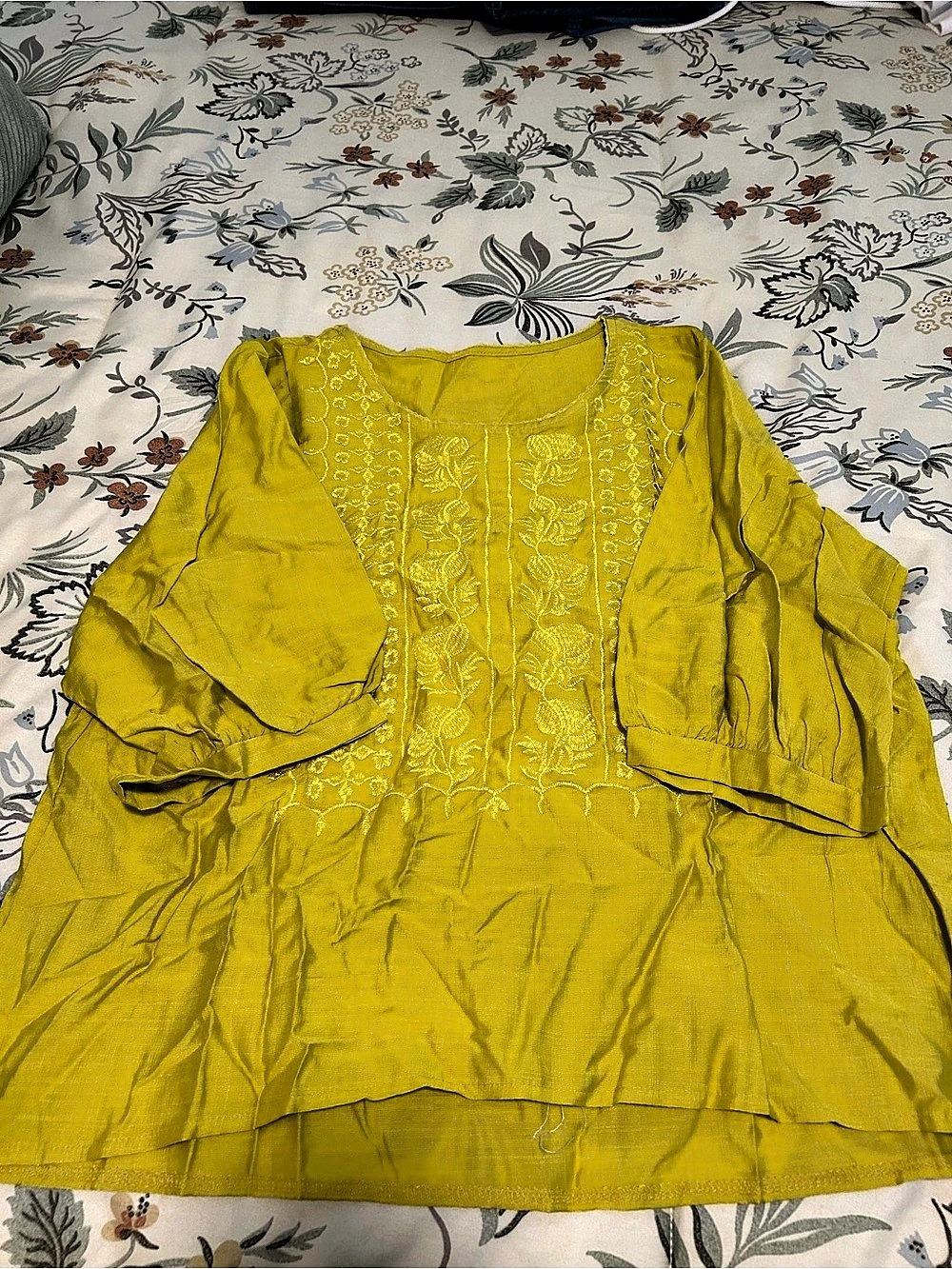 Floral Yellow Tunic New